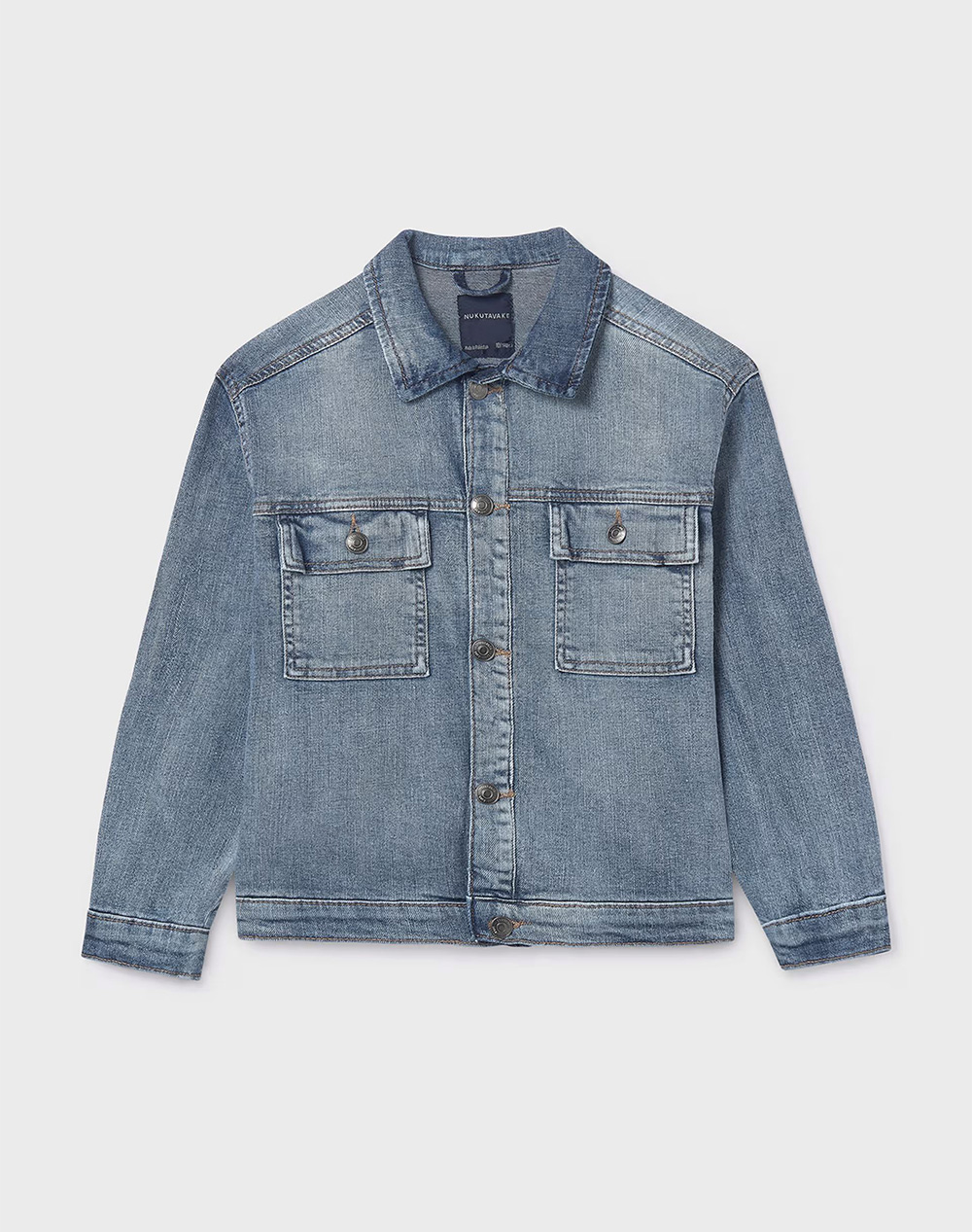 Mayoral Τζακετ Denim Παιδι Αγορι Ρουχα Μπουφαν Denimblue Βαμβακιμε Ελασταν 06415 005 Γιά Αγόρι
