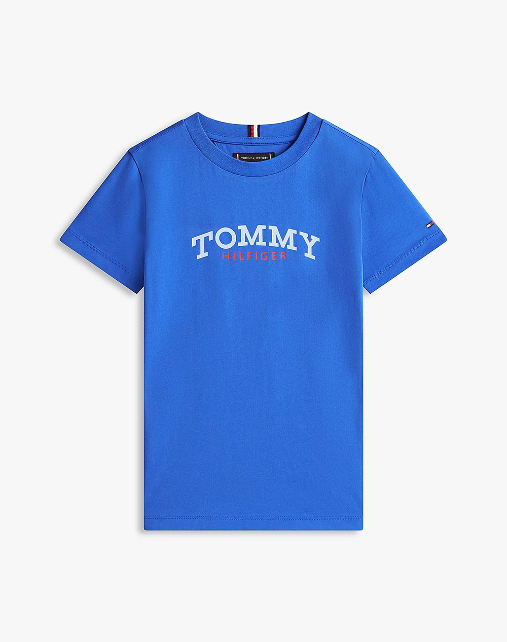 Tommy Hilfiger Monogram Graphic T Shirt Παιδι Αγορι Ρουχα Μπλουζες Blue Βαμβακι Kb0kb10263 2Y 7Y C6h - Koolfly