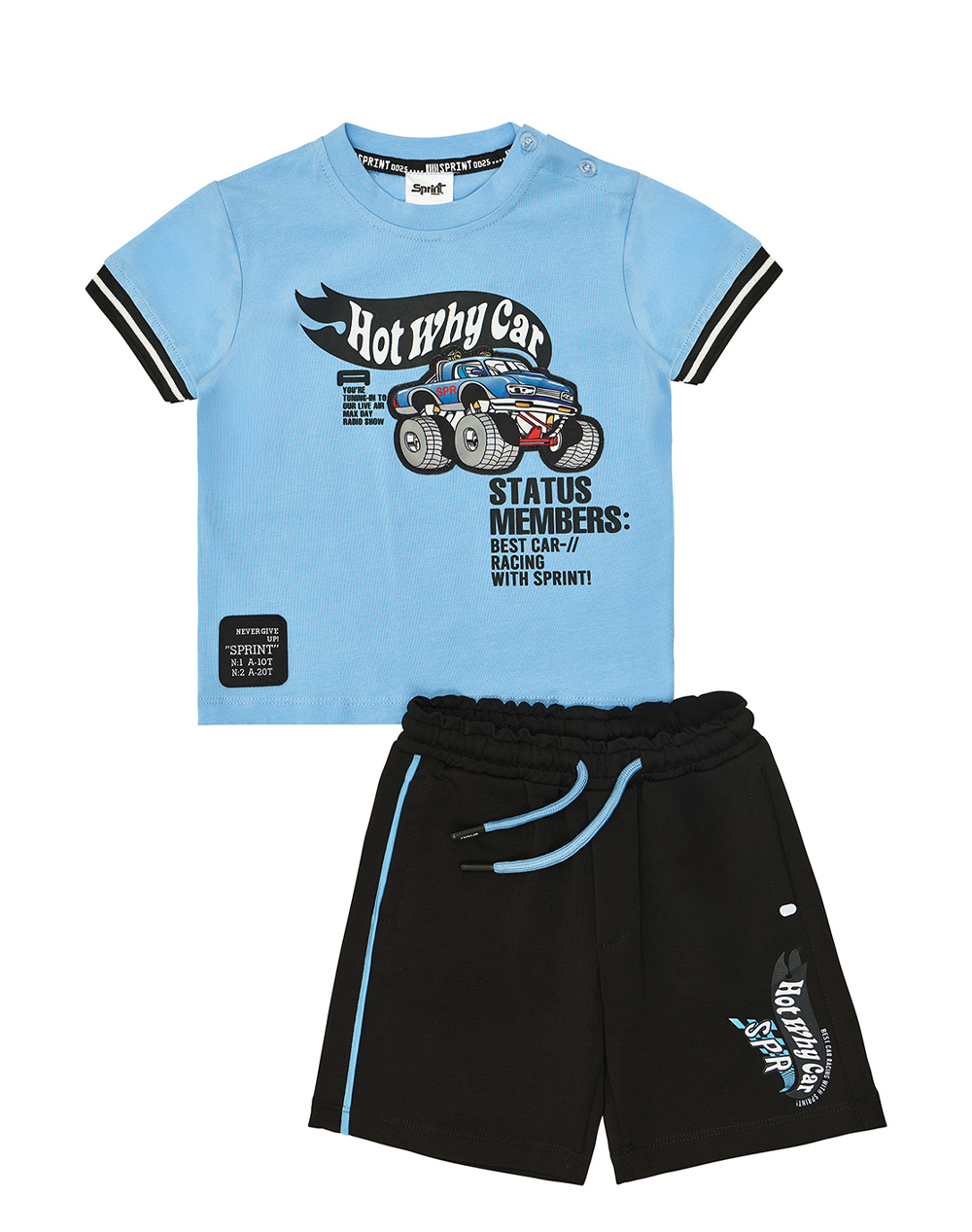 Sprint Set Baby Boy Παιδι Αγορι Ρουχα Σετ Lightblue Βαμβακι 261 1017 310 Γιά Αγόρι