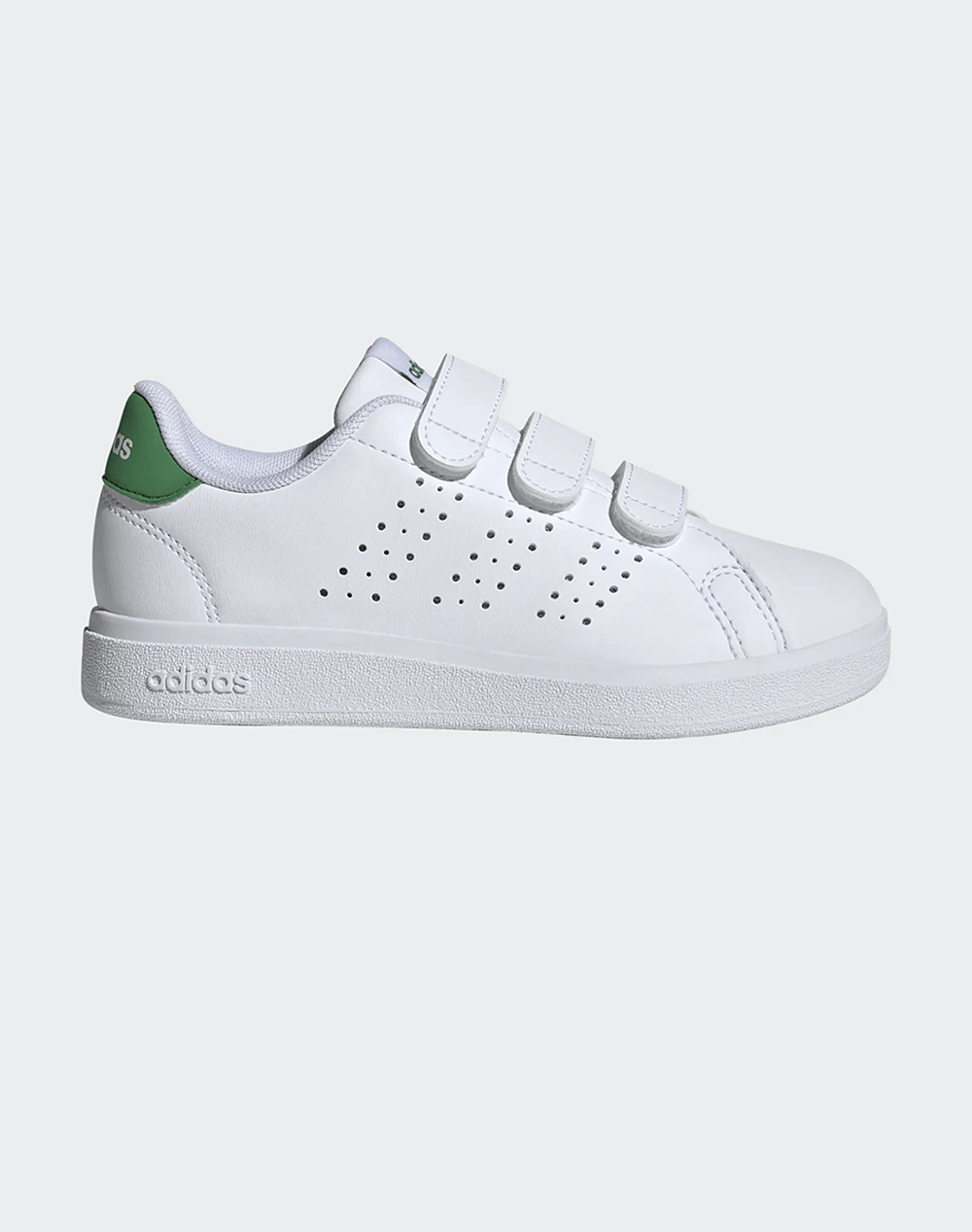 Adidas Advantage Base 2.0 Ftwwht/Ftwwht/Green Παιδι Κοριτσι Παπουτσια Sneakers White Απομιμηση Δερματος Ie9019 White - Koolfly