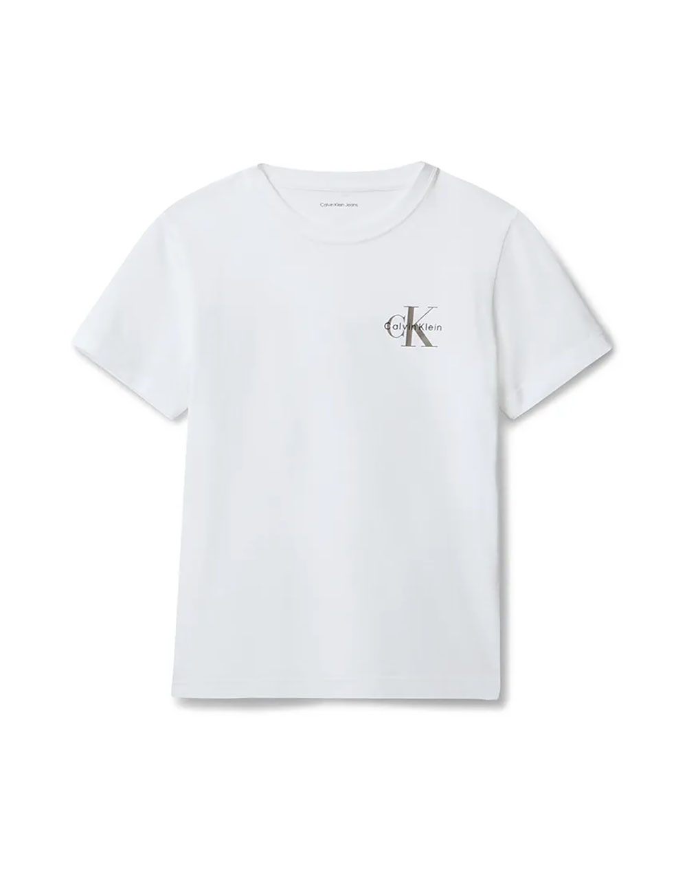 Calvin Klein Jeans Chest Monologo Ss T Shirt Παιδι Αγορι Ρουχα Μπλουζες White Βαμβακι Iu0iu00719 8Y 16Y Yaf - Koolfly