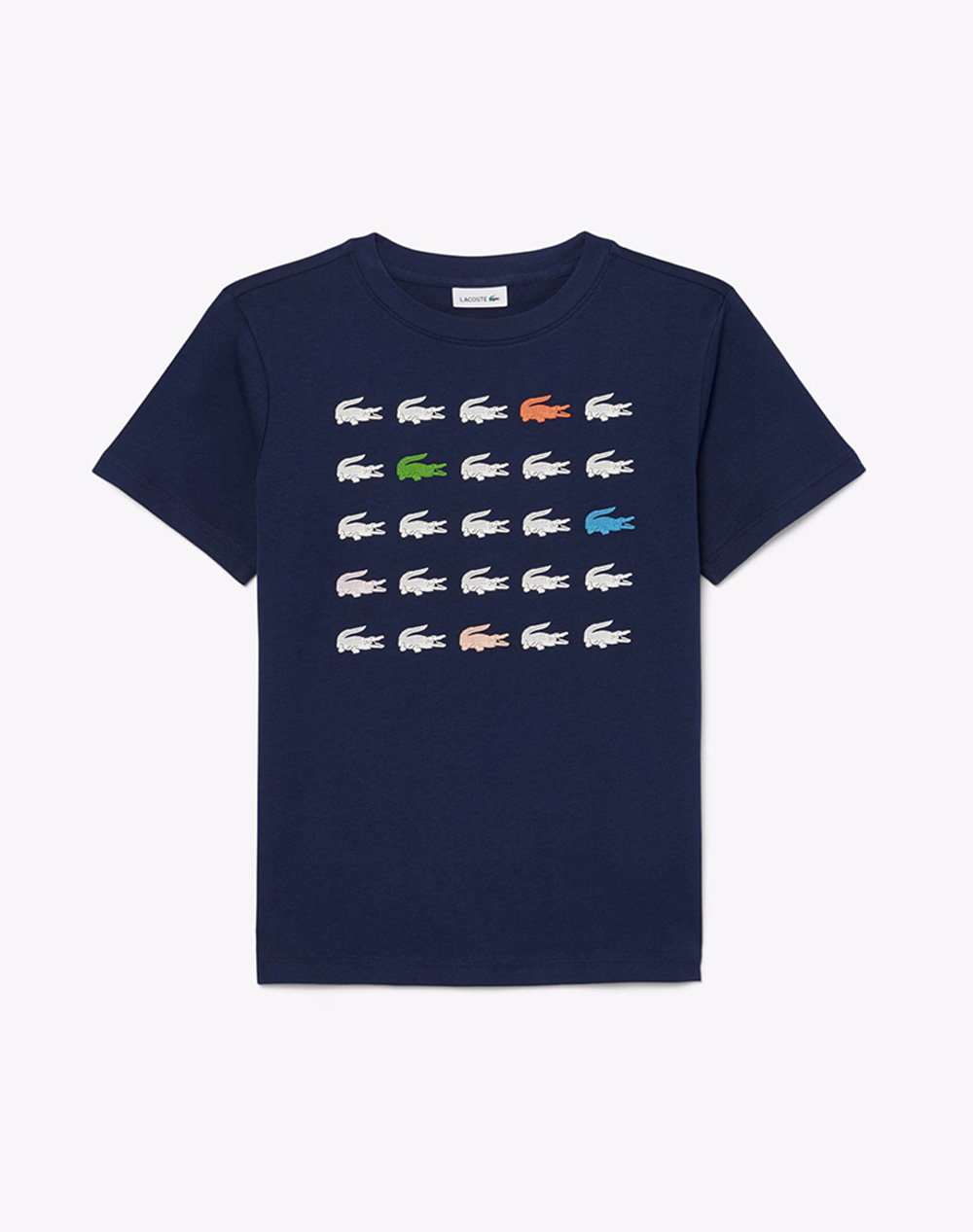 Lacoste Μπλουζα Κμ Tee Shirt Ss Παιδι Αγορι Ρουχα Μπλουζες Navyblue Βαμβακι 3Tj7369 166 Γιά Αγόρι
