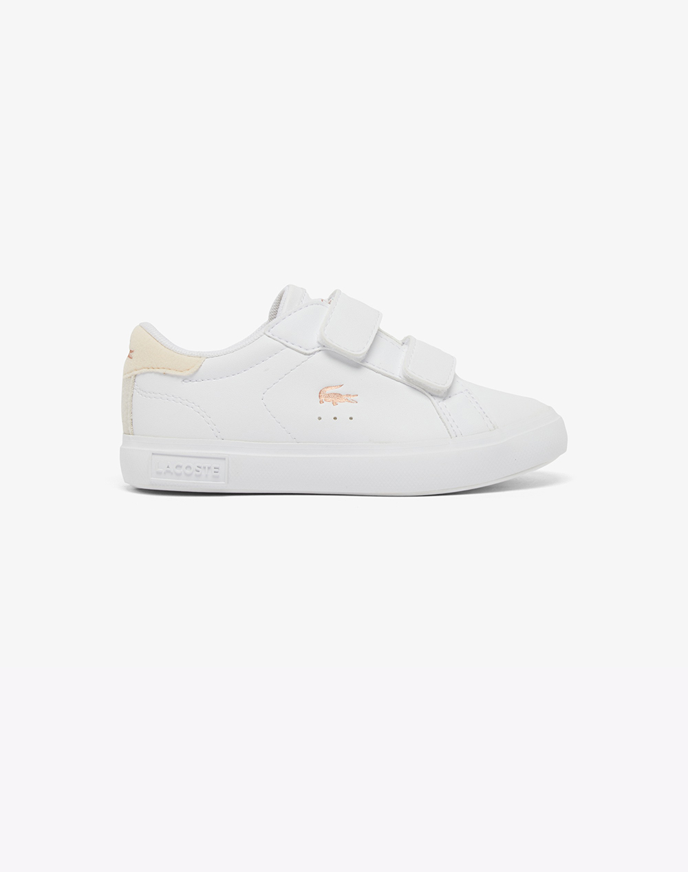 Lacoste Υποδημα Παιδικο Powercourt 1265 Παιδι Κοριτσι Παπουτσια Sneakers White Απομιμηση Δερματος 37 51Sui00161Y9 0000 Για Κορίτσι