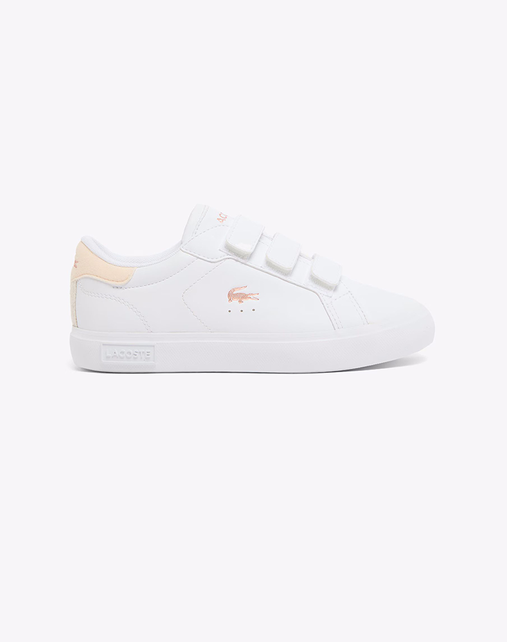 Lacoste Υποδημα Παιδικο Powercourt 1265 Παιδι Κοριτσι Παπουτσια Sneakers White Απομιμηση Δερματος 37 51Suc00161Y9 0000 Για Κορίτσι