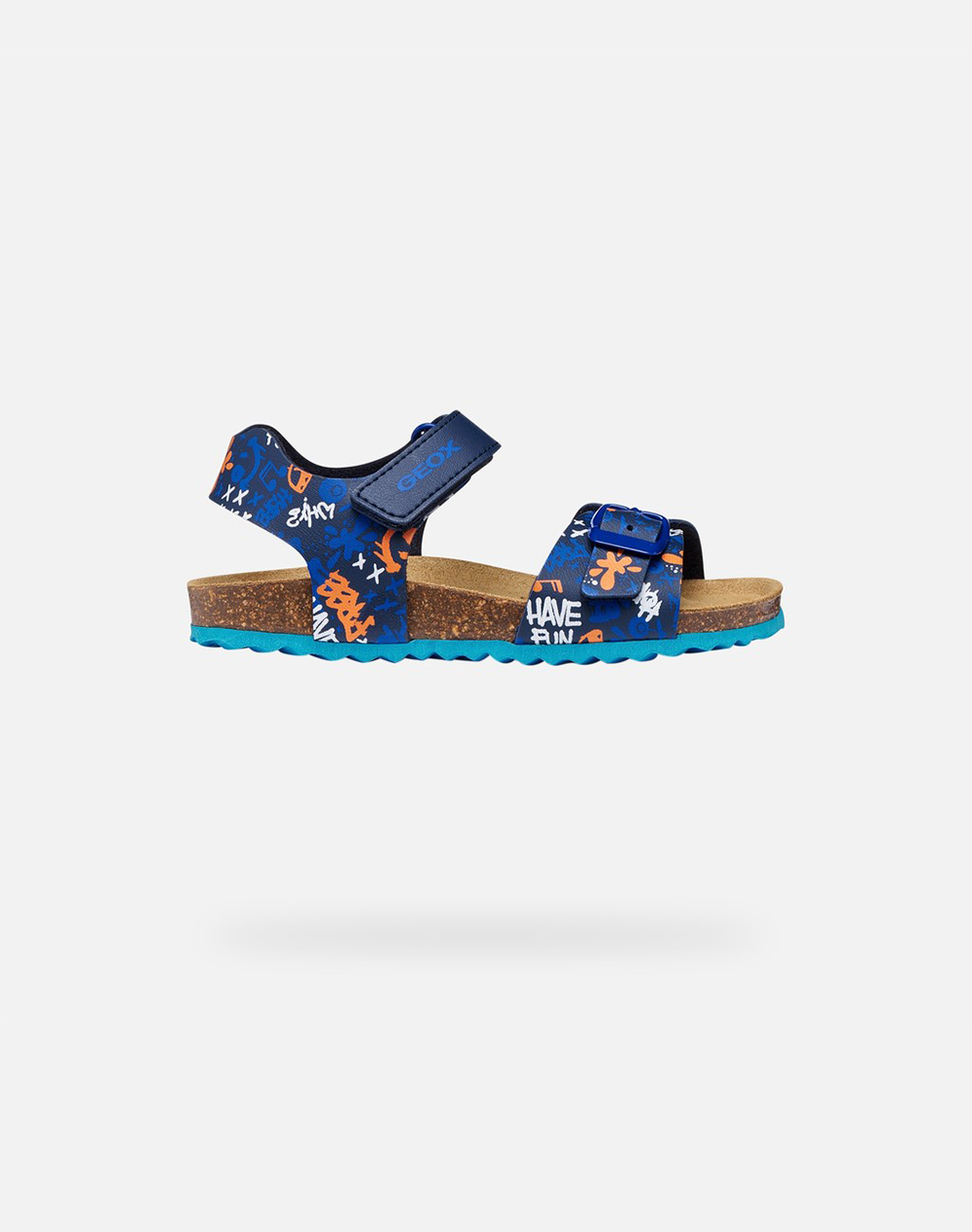 Geox J Ghita B. B Prn Gbk+Gbk Παιδι Αγορι Παπουτσια Flat Navyblue Συνθετικο J028Lb06A54C0693 28 35 C0693 Γιά Αγόρι