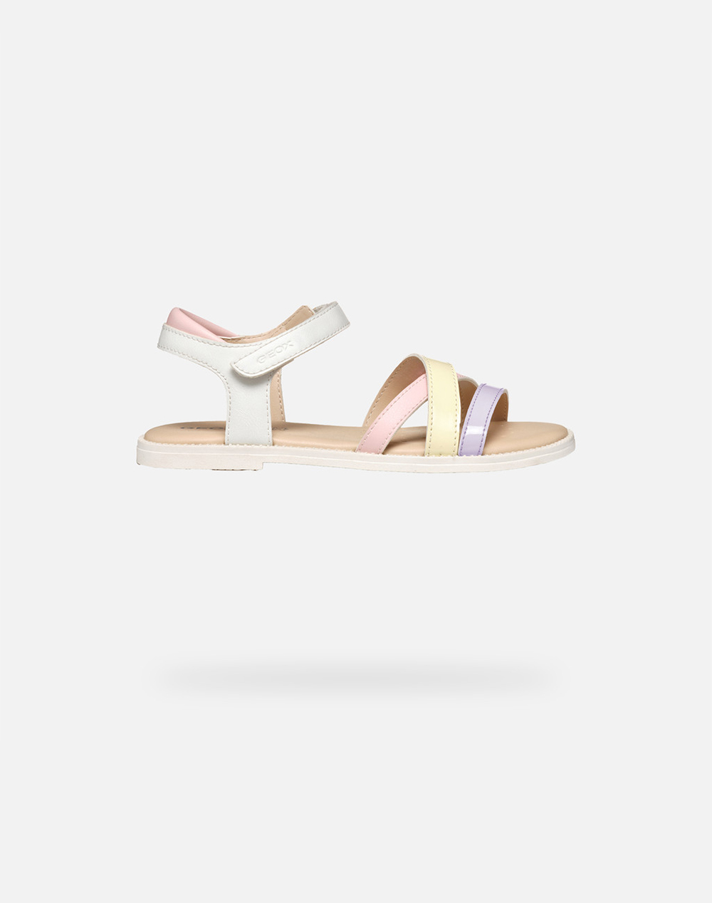 Geox J S.Karly G. D Synt.Lea Παιδι Κοριτσι Παπουτσια Flat Multi Απομιμηση Δερματος J5235D000Bcc0761 28 35 C0761 Για Κορίτσι