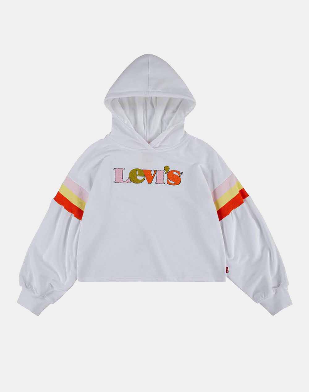 Levis Full Sleeve High Rise Hood Παιδι Κοριτσι Ρουχα Βρεφικα White Βαμβακι,Συνθετικο 3Ed500 001 - Koolfly